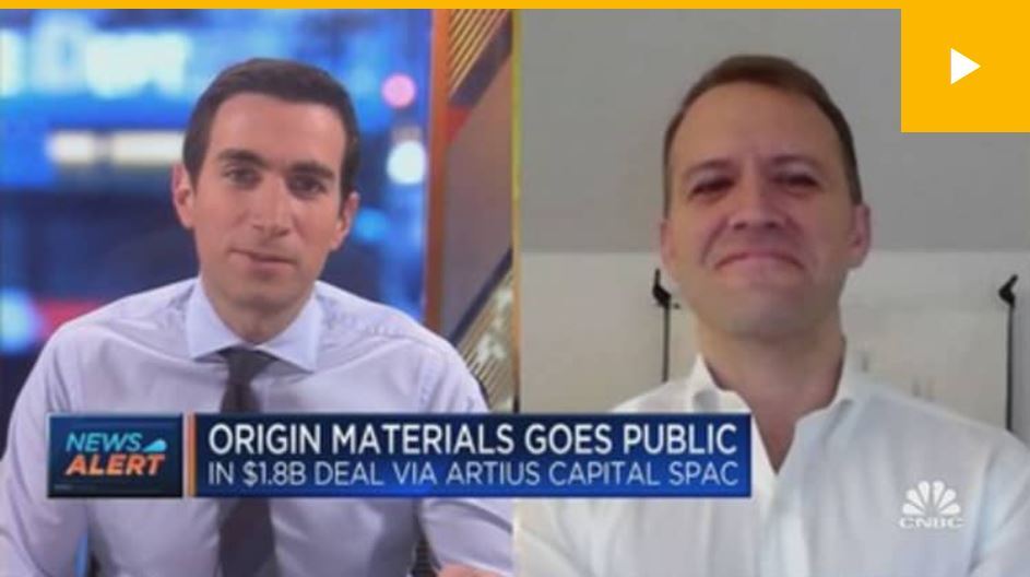 CNBC Squawk Box - Andrew Ross Sorkin Interviews Origin Materials Co-CEO John Bissell