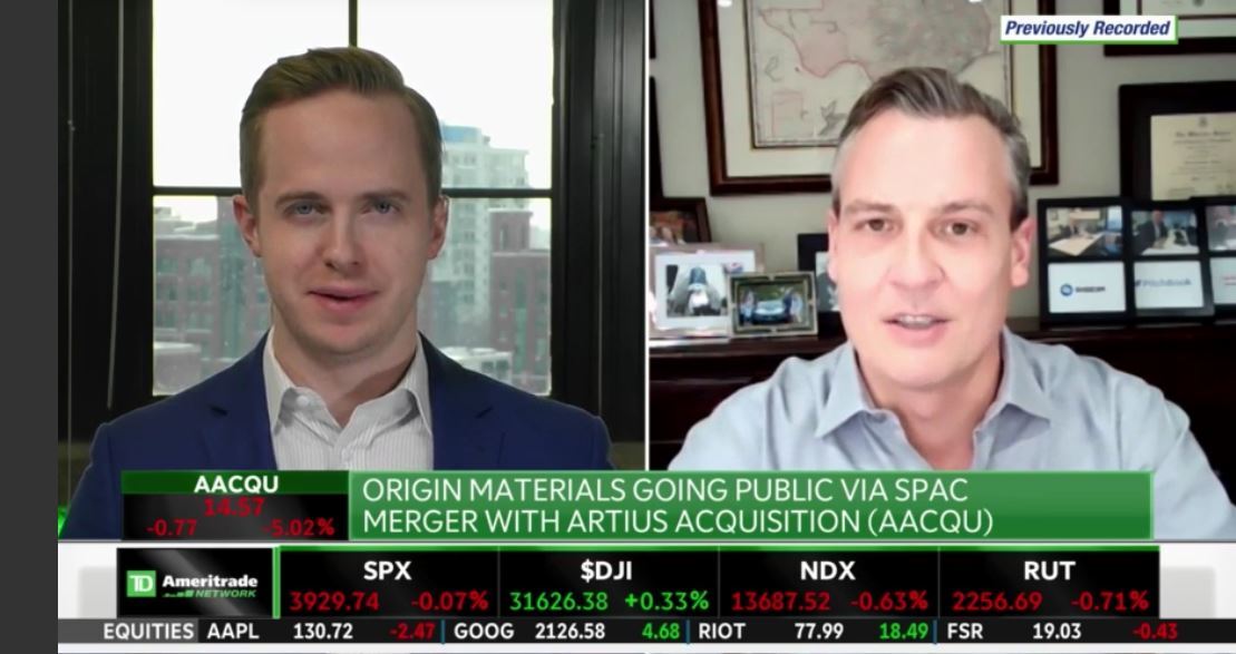 TD Ameritrade - Interview with Origin Materials Co-CEO Rich Riley